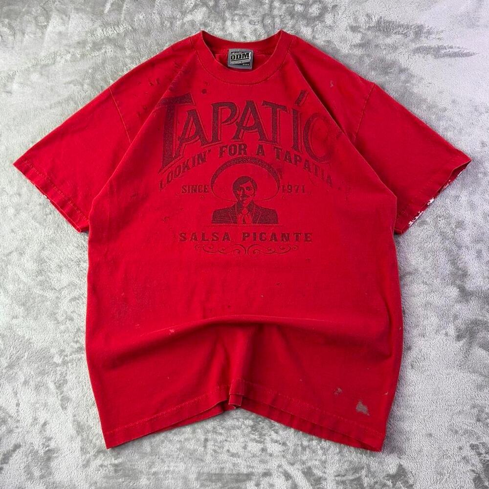 Tapatio Salsa Picante T-Shirt Men’s Large Red ODM Hot Sauce Graphic Y2K 2000s
